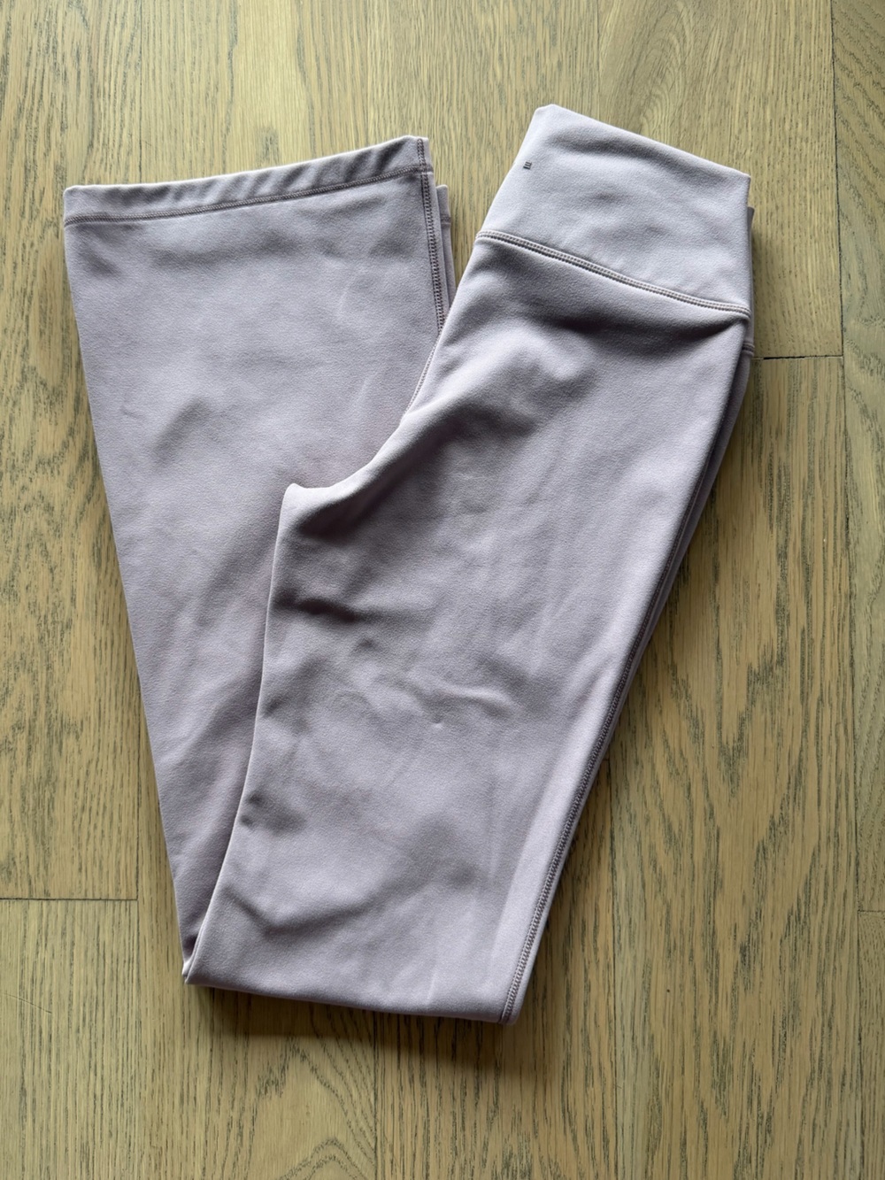 H&M Girls Fleece Lined Flared Leggings in Mauve - Size 14